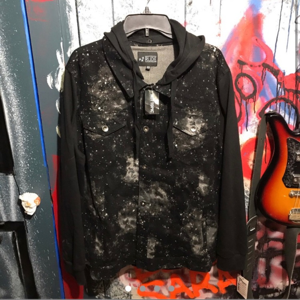 HOT TOPIC RUDE GALAXY JACKET 2XL NEW WITH TAGS